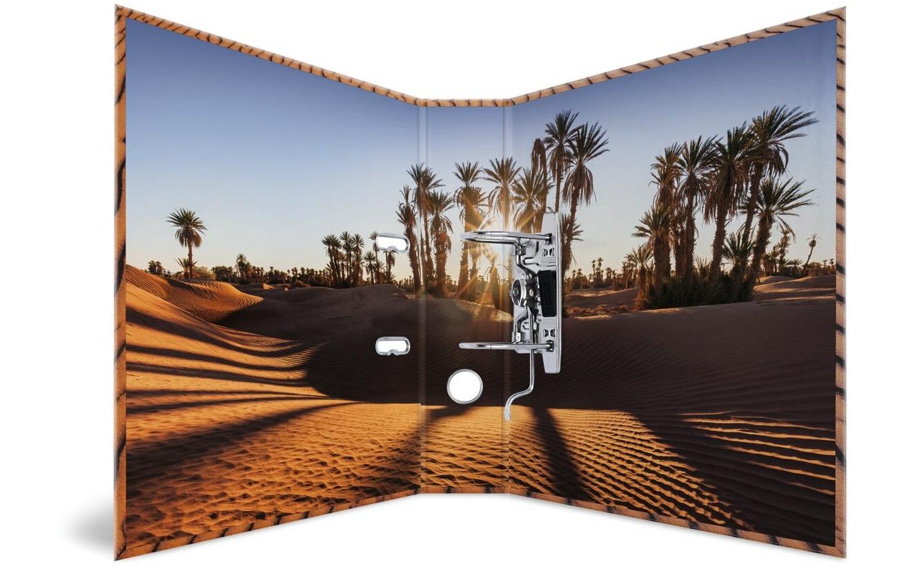 Ordner Sand 7 cm, BraunMotivordner mit Hebelmechanik und Griffloch