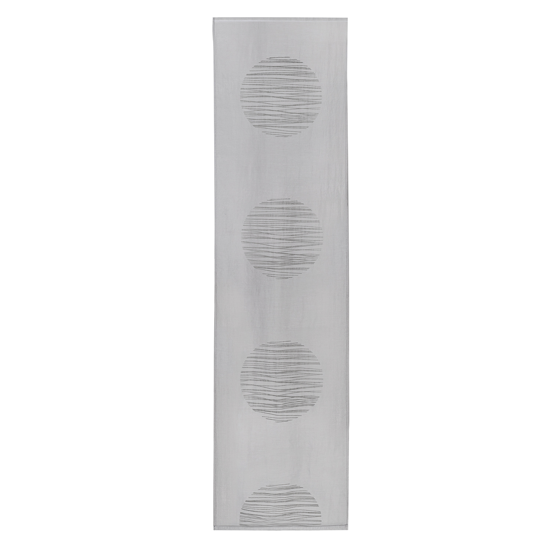 Flächenvorhang - grau - Kreise - 60x245 cm