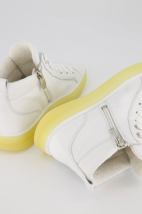 ara Leder-Sneaker, Reißverschluss, Weite H