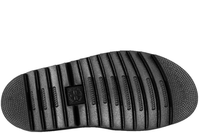 DR. MARTENS ATHENA SANDAL I SORT GLAT SKIND