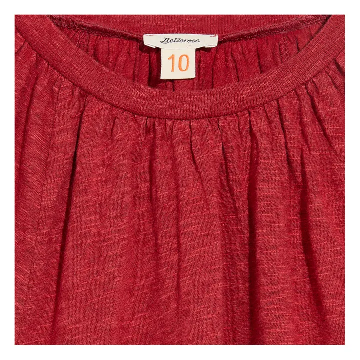 Bellerose T-shirt Manches Longues Uni Molly | Rouge cerise