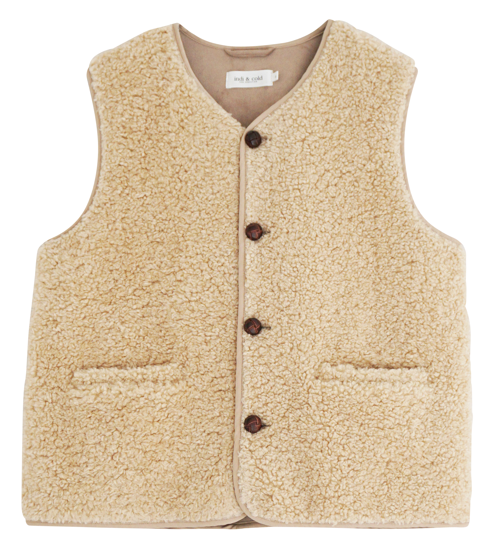 Gilet en fourrure synthétique | Blanc