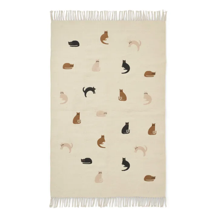 Liewood Tapis Bent en laine et coton | Nude
