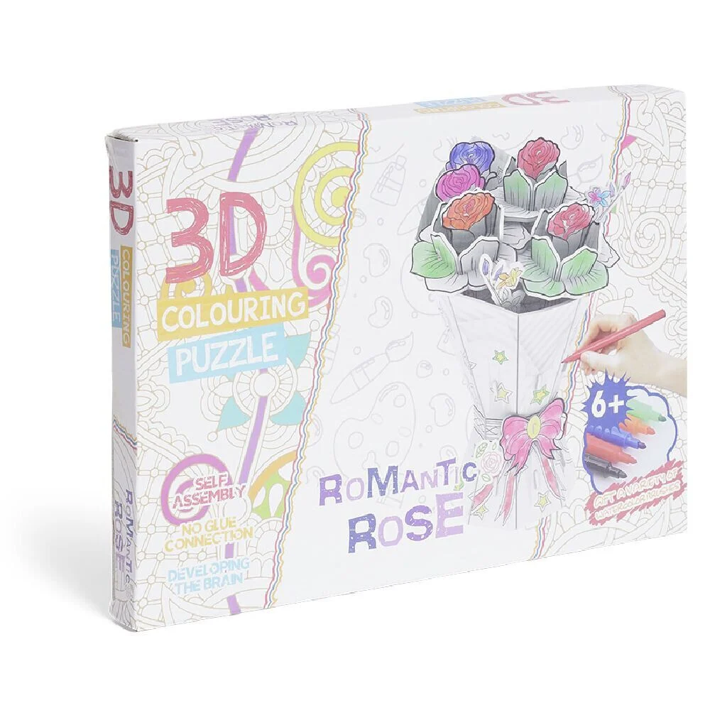 Puzzle 3D à colorier 4en1