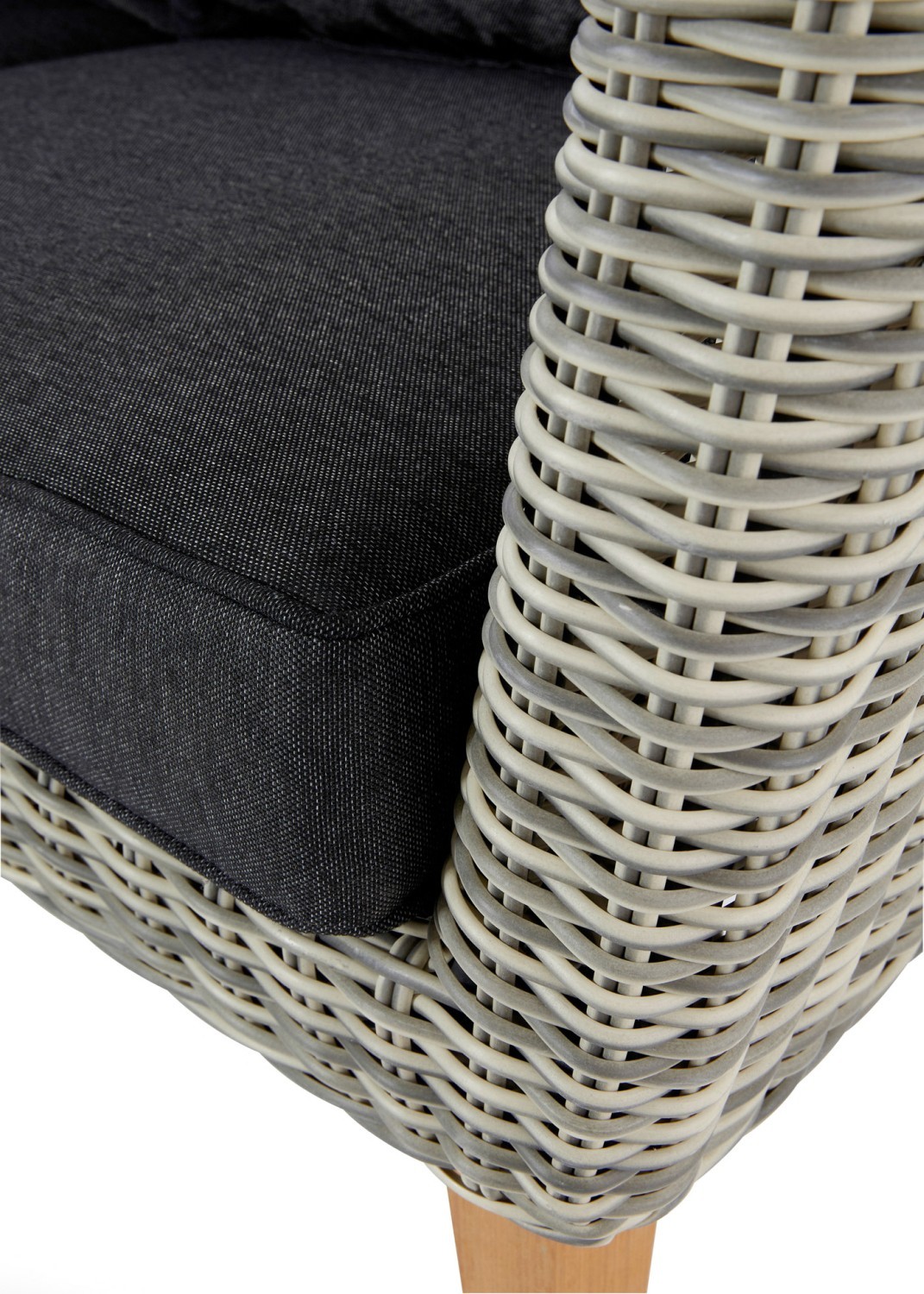 4-teiliges Lounge-Set - grau-anthrazit