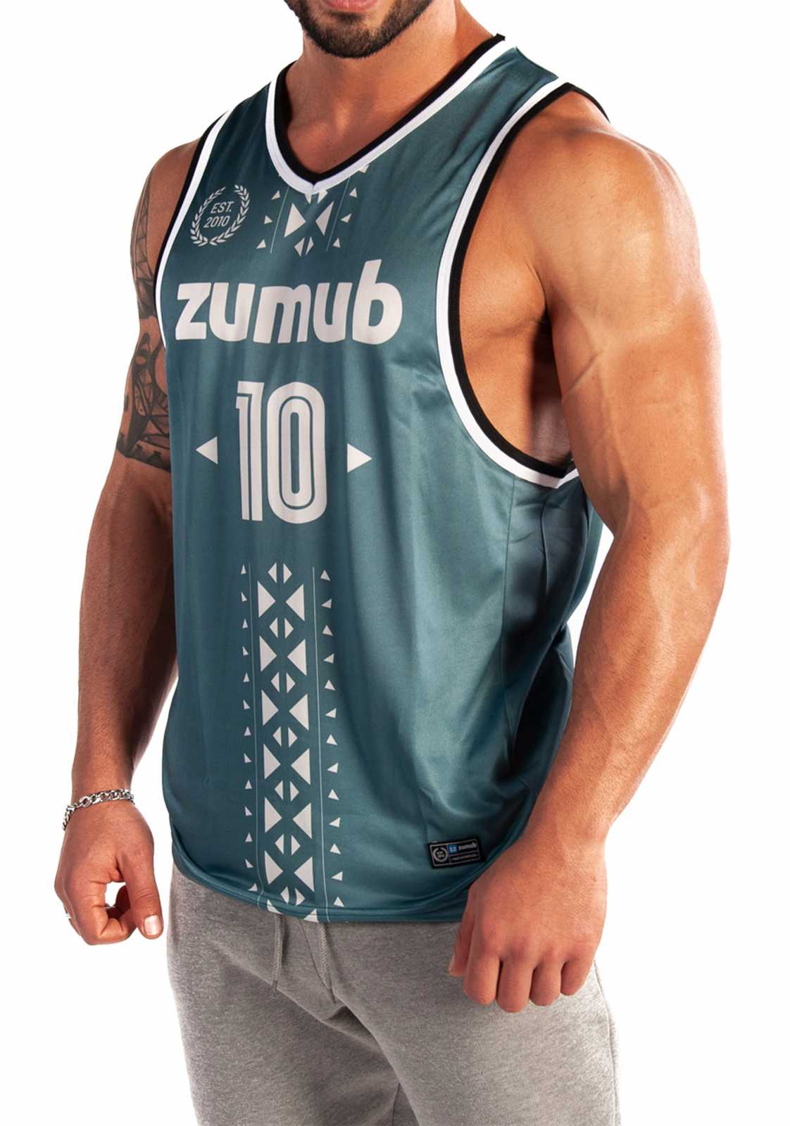 Regata Zumba Gym Native na cor Verde Floresta