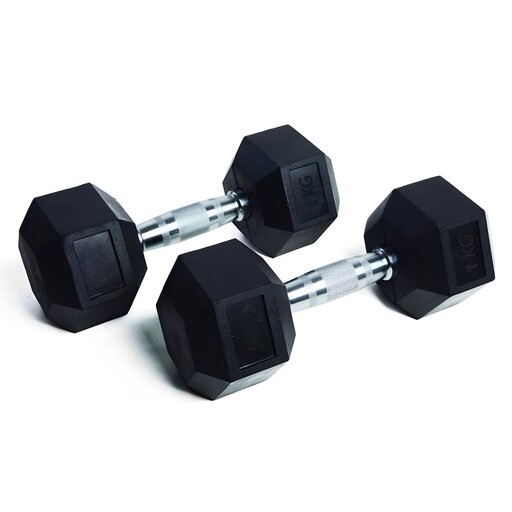Halteres hexagonais de 1kg (par) Ozio Fitness Musculação