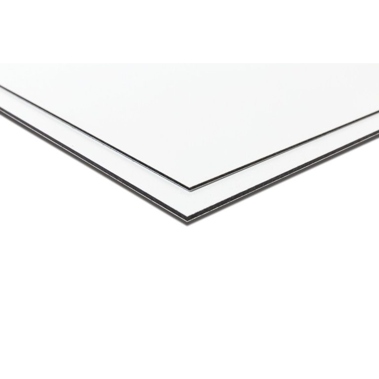 Dibond Alu/PE-Verbundplatte, weiß (Zuschnitt möglich)