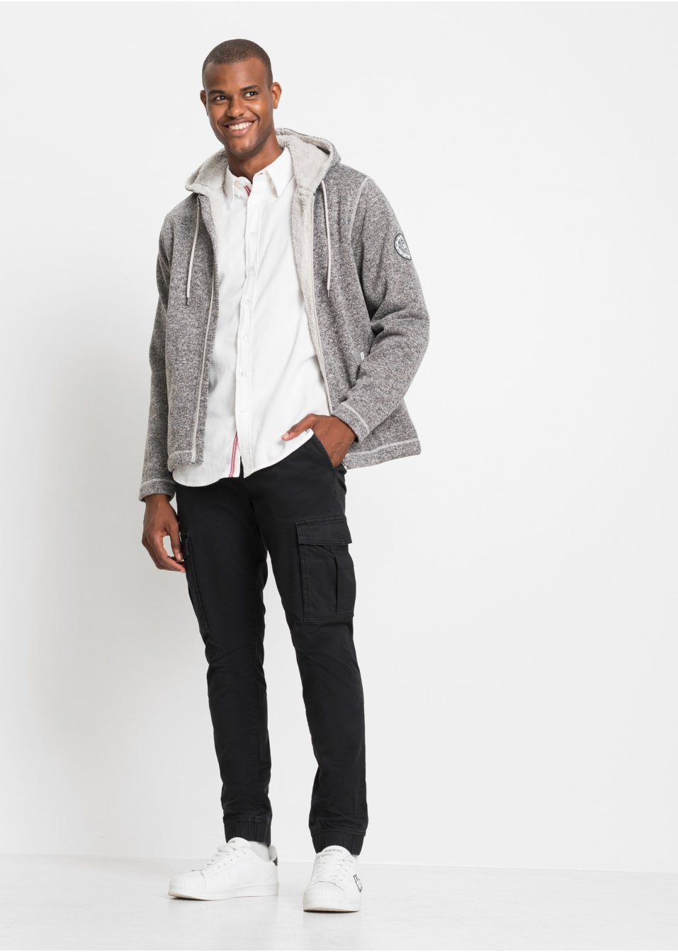 Gilet en maille polaire avec doublure peluche