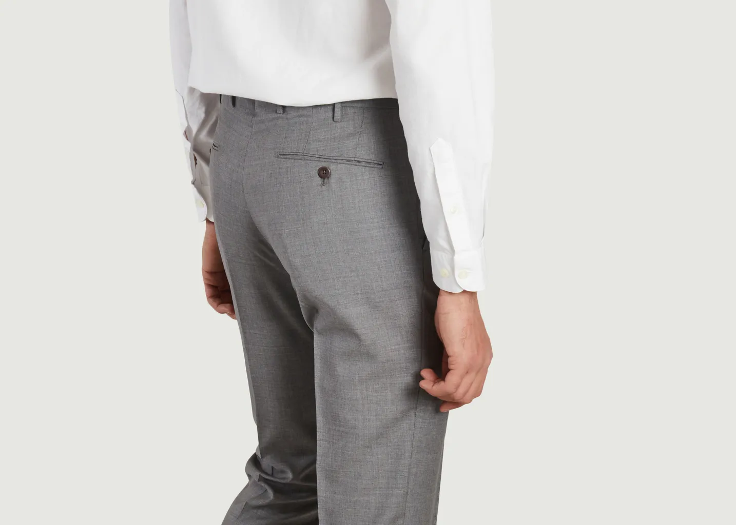 Pantalon formel en laine slim fit Incotex