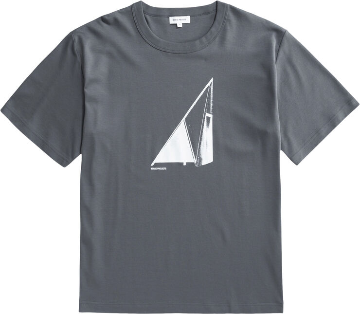 Norse Projects Holger Organic Interlock Hide Print T-Shirt Battleship grey