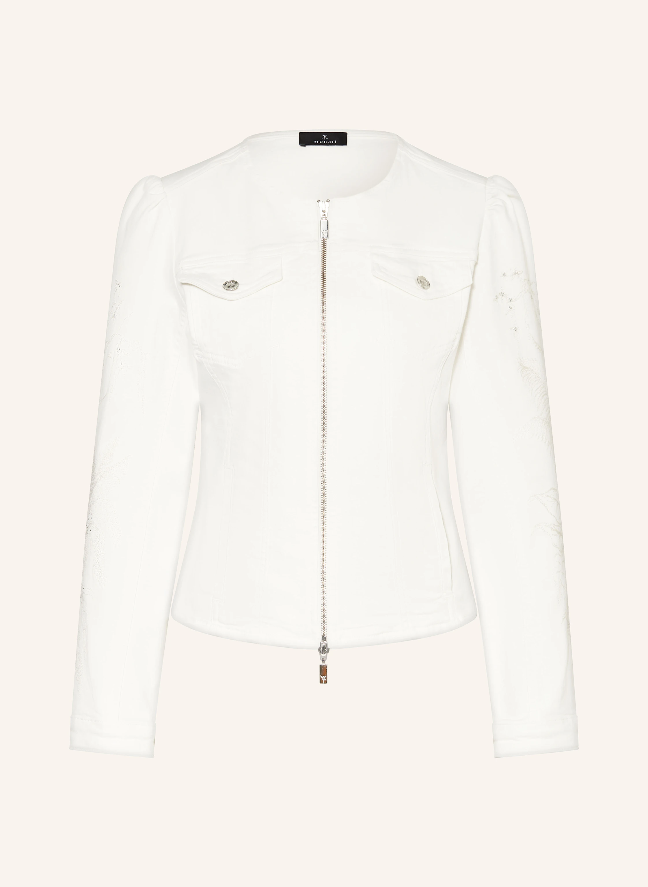 monari Jeansjacke mit Schmucksteinen