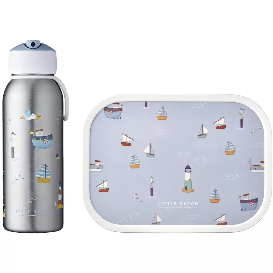 Mepal Brotdose + Thermoflasche Campus 2er Set hellblau