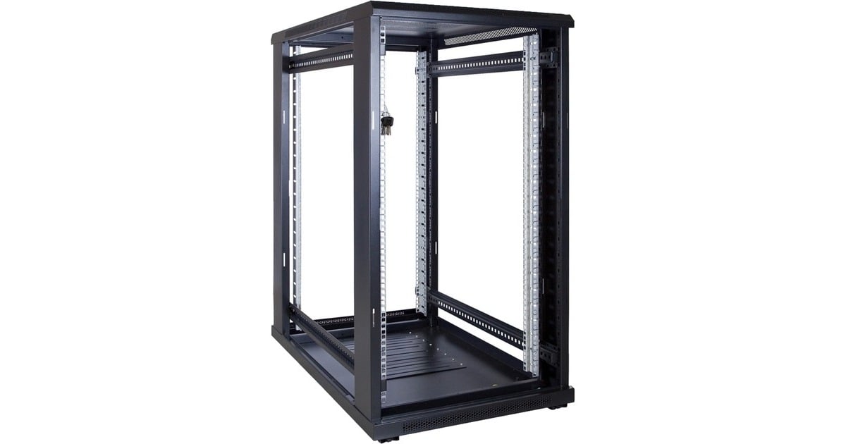 DSI22U serverkast met geperforeerde deur - DS6022PP server rack  (Zwart, 600 x 1000 x 1200mm)
