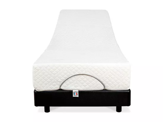 BELLECOUR LITERIE | Ensemble SUPERFLEX 80x200 cm | Sommier électrique + Matelas Mémoire de forme