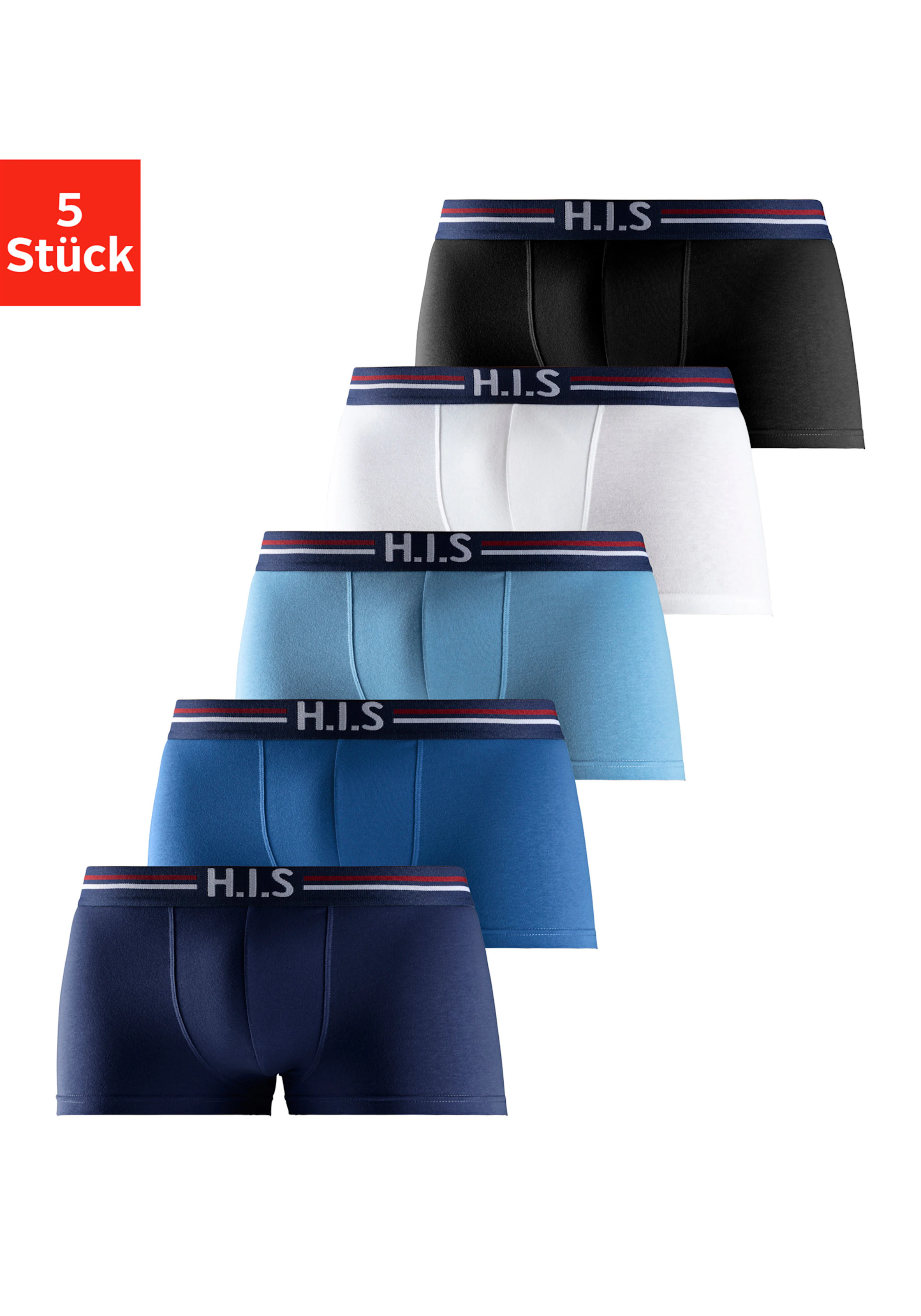 H.I.S Hipster in navy, blau, hellblau, weiß, schwarz