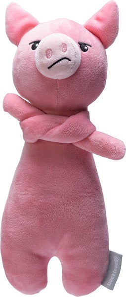 Beeztees hondenspeelgoed Grumpy pluche varken roze 11,5 x 8,5 x 31 cm