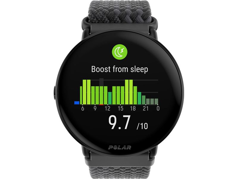 POLAR GPS-Sportuhr Ignite 3 Braided Yarn Fitnessuhr mit GPS