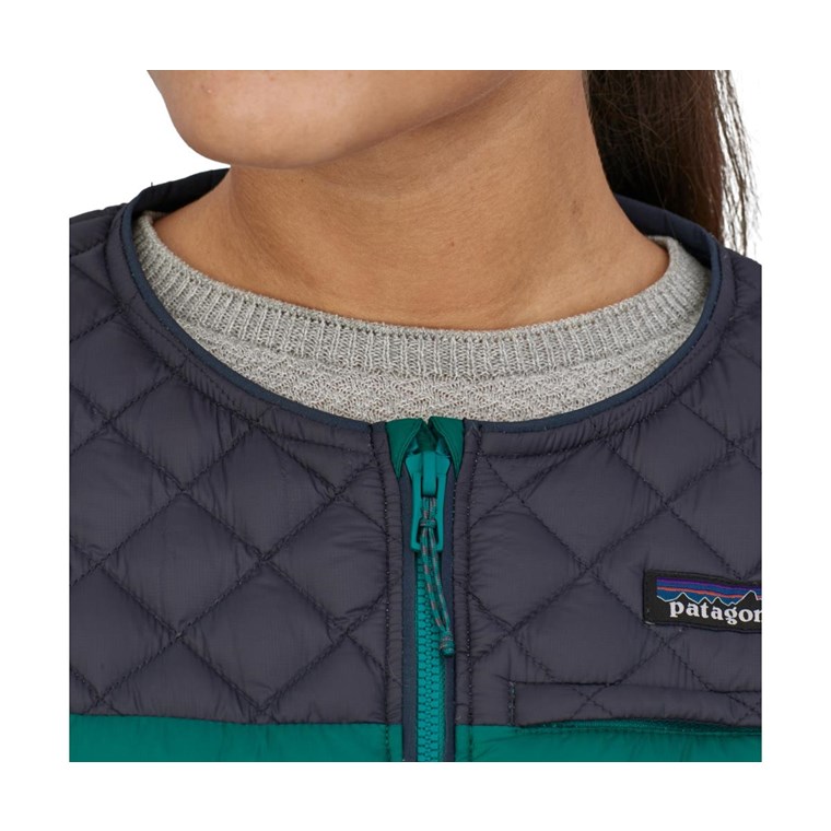 Patagonia Alplight Down Pullover Women Borealis Green