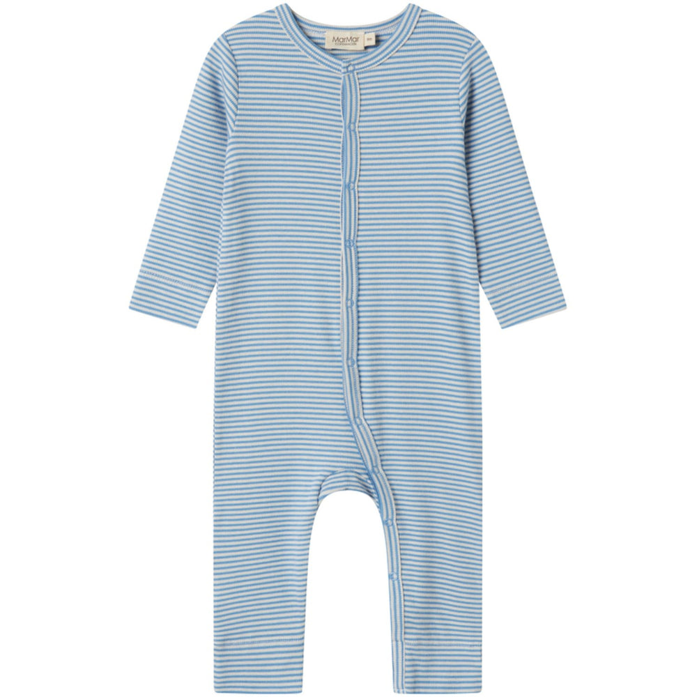 Køb MarMar Modal Fine Rib Blue Stripe Ruka Heldragt