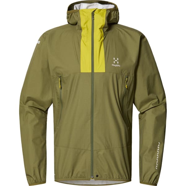 Veste randonnée HAGLÖFS L.I.M PROOF JACKET MEN OLIVE GREEN/AURORA