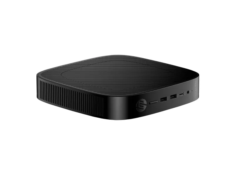 HP Pro t550 - Tynd klient - USFF 1 x Celeron J6412 / op til 2.6 GHz - RAM 8 GB - flash 32 GB - eMMC - UHD Graphics - Gigabit Ethernet - IGEL OS - skærm: ingen