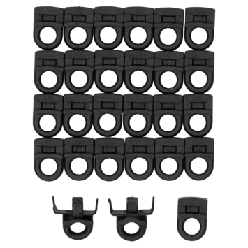 Intensions runners gordijnrail Deluxe zwart 25 stuks