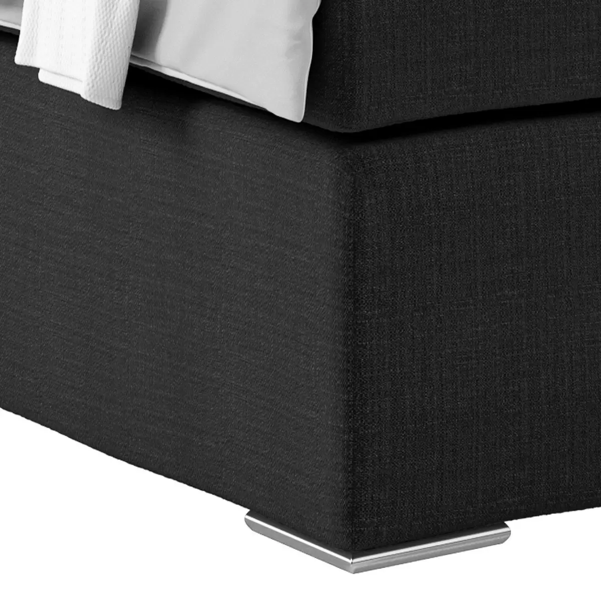Boxspringbett Nero 160 x 200 Schwarz
