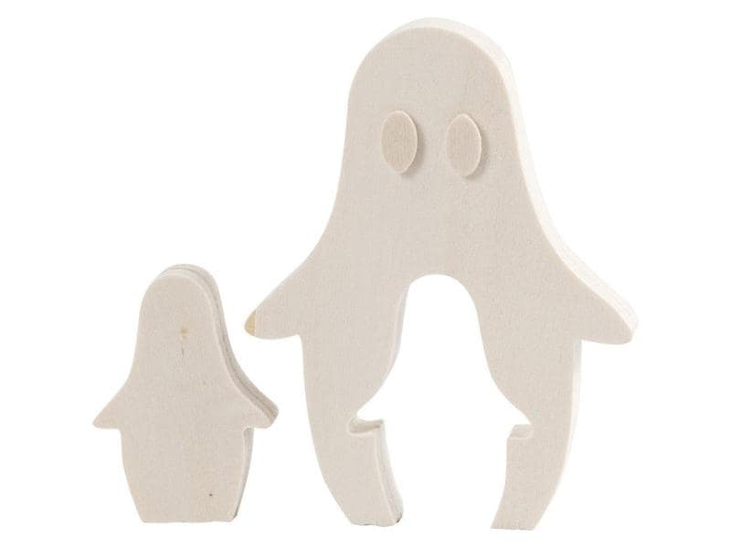 Creativ Company Holzfigur 6   11.5 cm Geist, 2 Stück Holzfigur