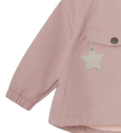 Mini A Ture Softshelljacke m. Fleece - MatWai - Cloudy Rose