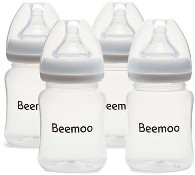 Beemoo CARE Brystmelkflaske 180 ml 4-Pack
