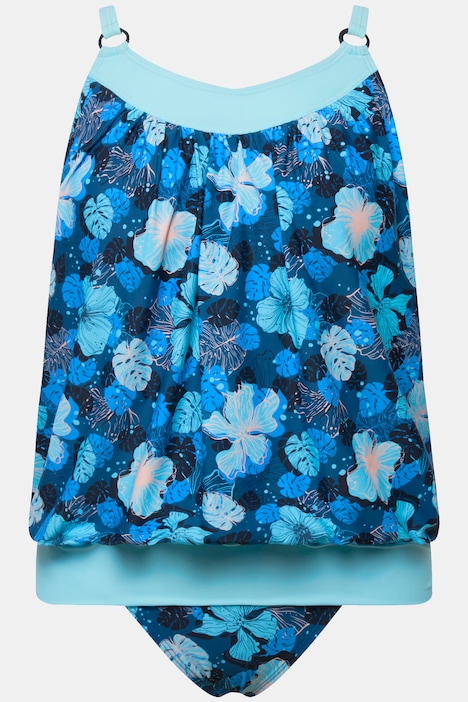 Tankini, Blumen, Softcups, Träger verstellbar