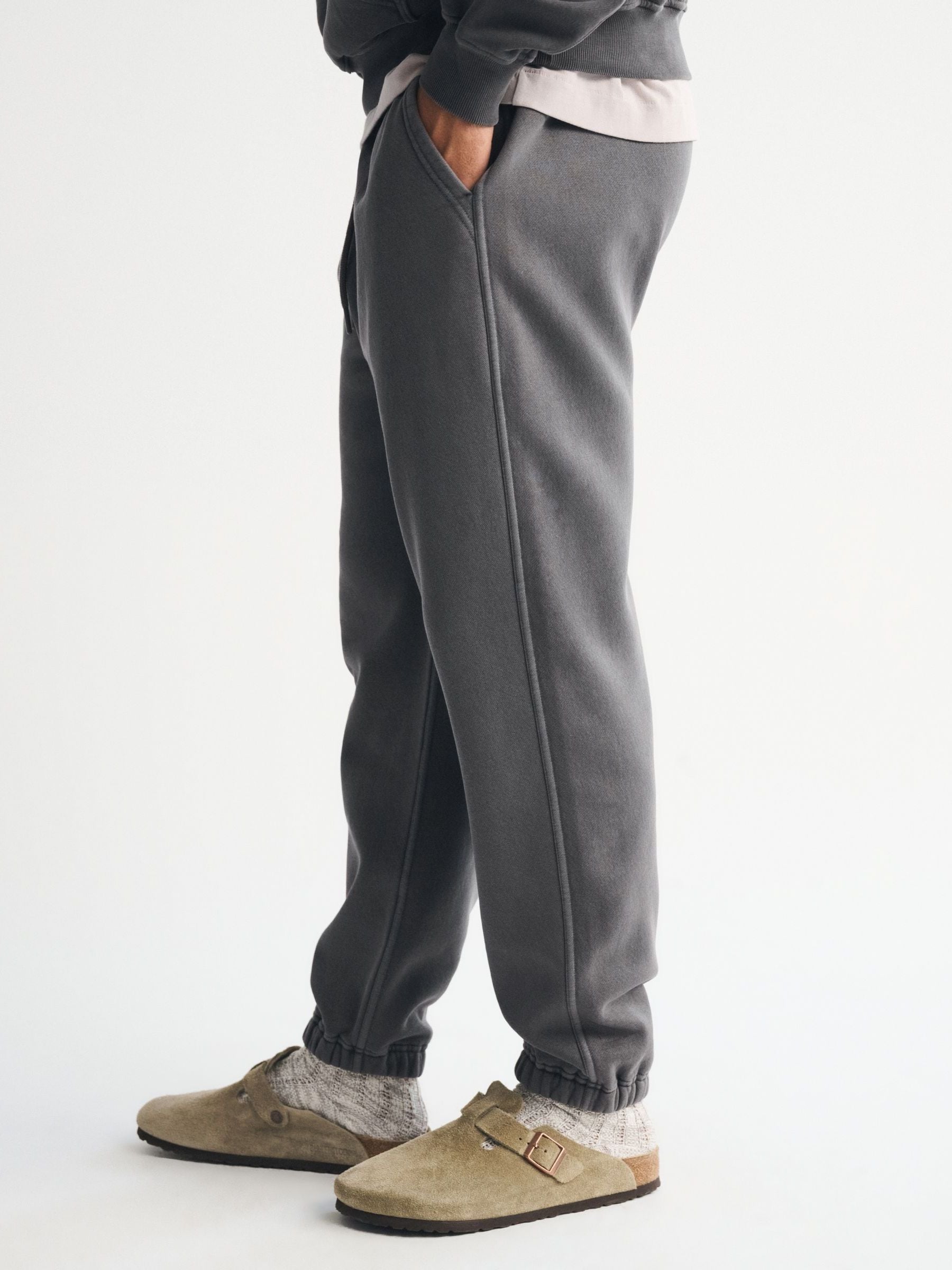 Grijs - Abercrombie & Fitch Essential Cinched Joggers