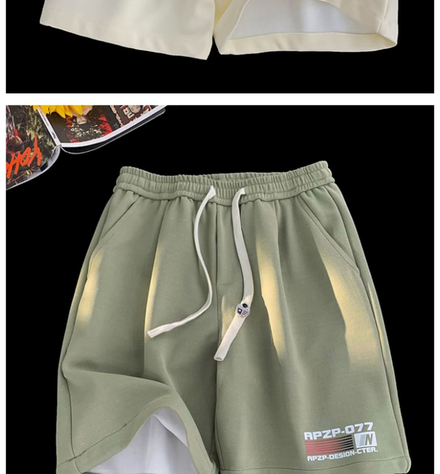 Bay Go Mall - Sweatshorts met trekkoord en letters