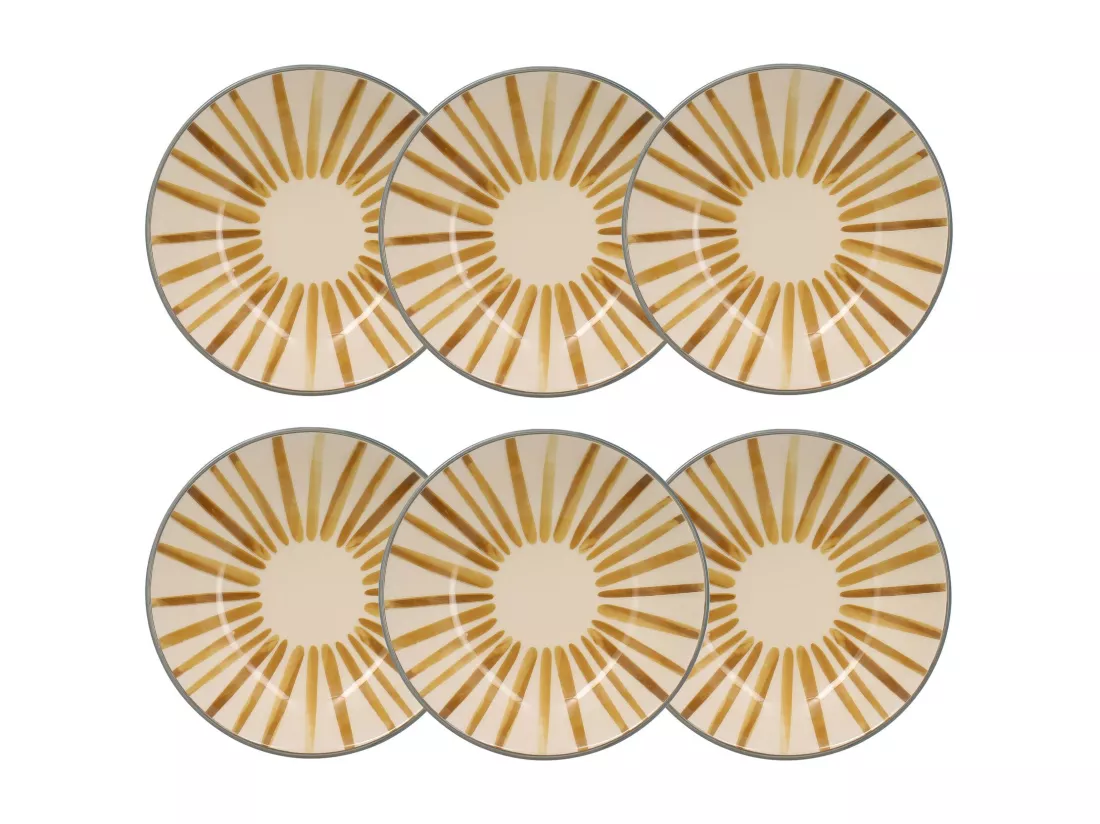 Novastyl - Lot 6 Assiettes Creuses Horizon 20.5cm