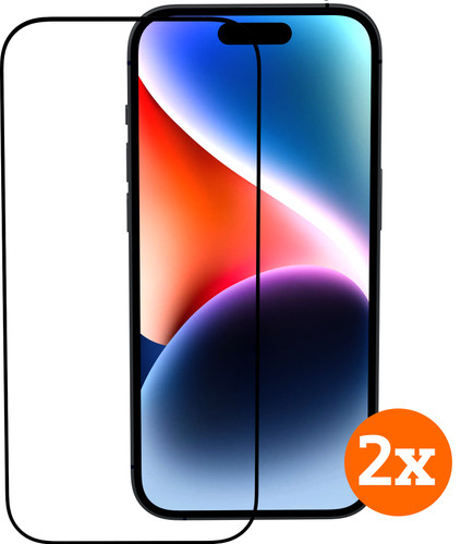 BlueBuilt Apple iPhone 15 Screenprotector Glas Duo Pack