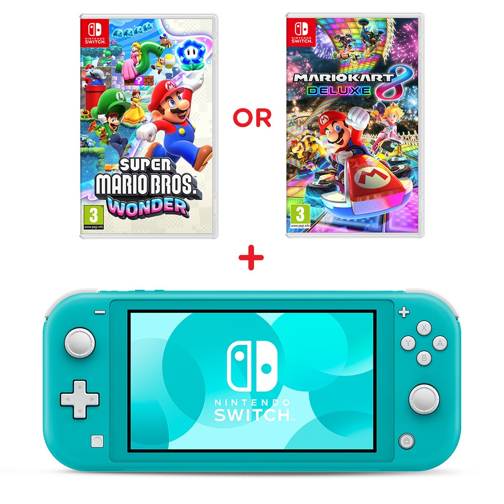 Nintendo Switch Lite Türkis & Spiel auswählen