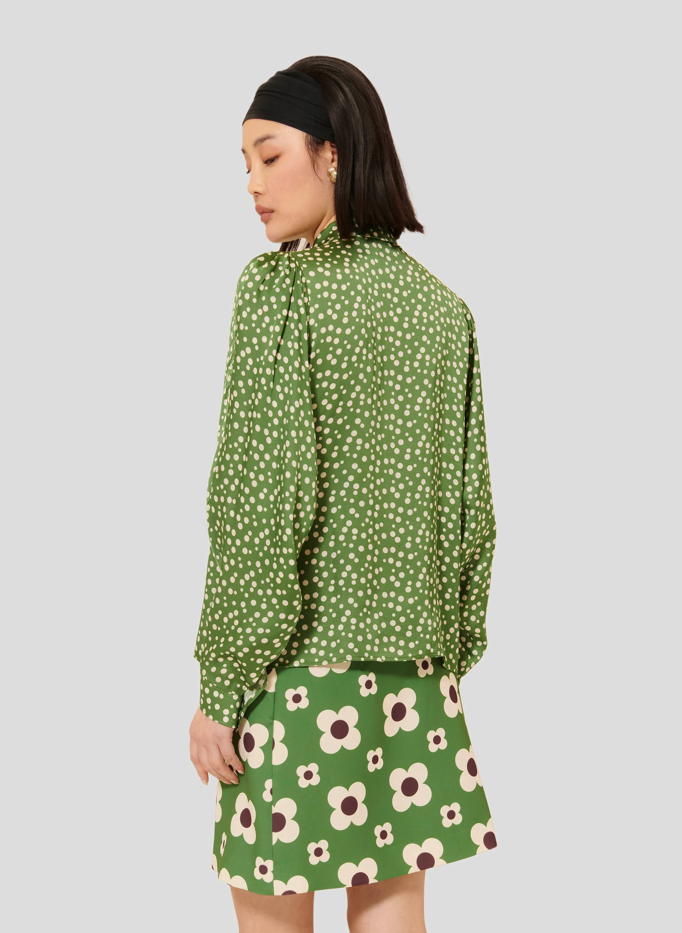 CANDY - Chemise droite imprimée | Vert