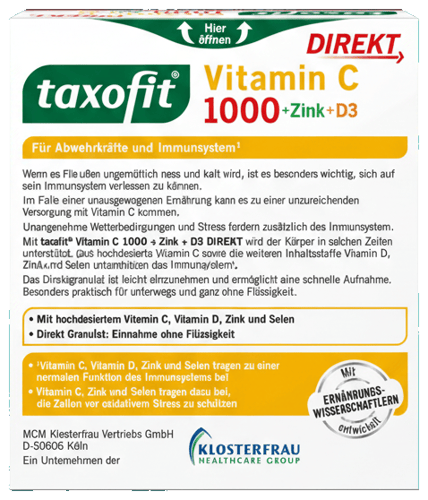 Taxofit Vitamin C 1000 Direkt Granulat 20 Stück