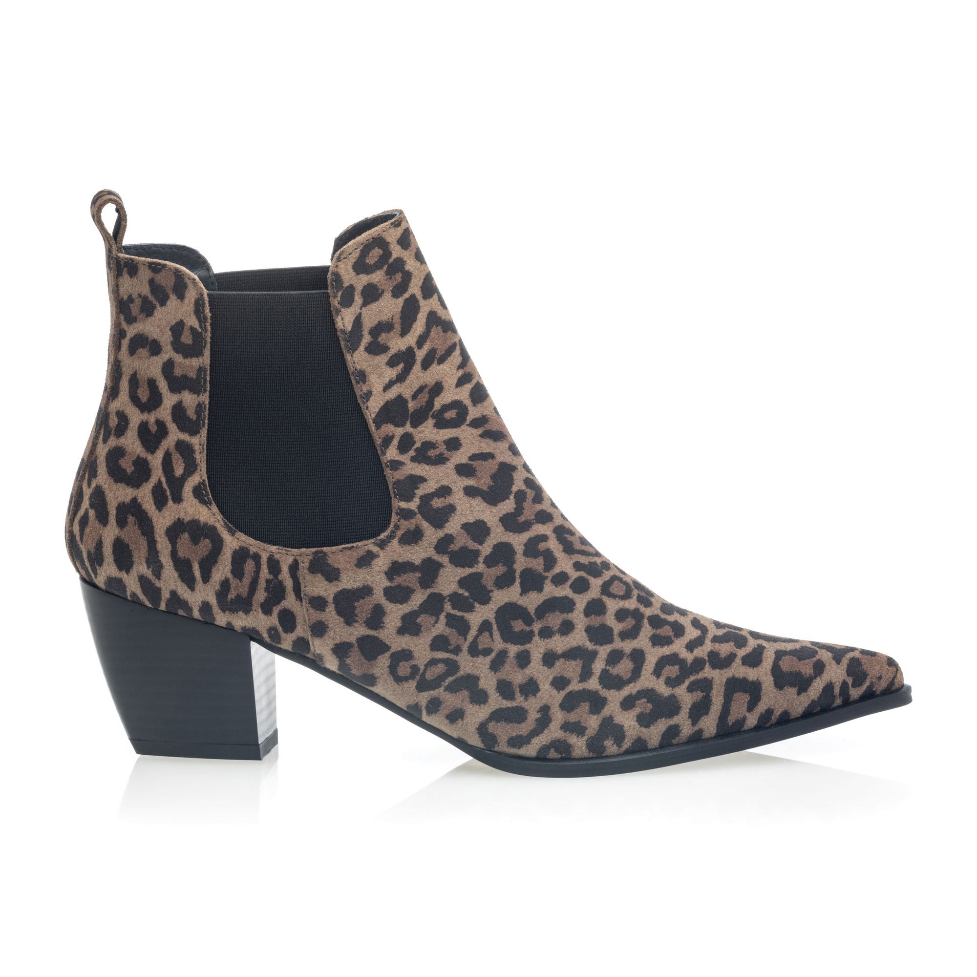 Santiags à talon Femme en cuir camel