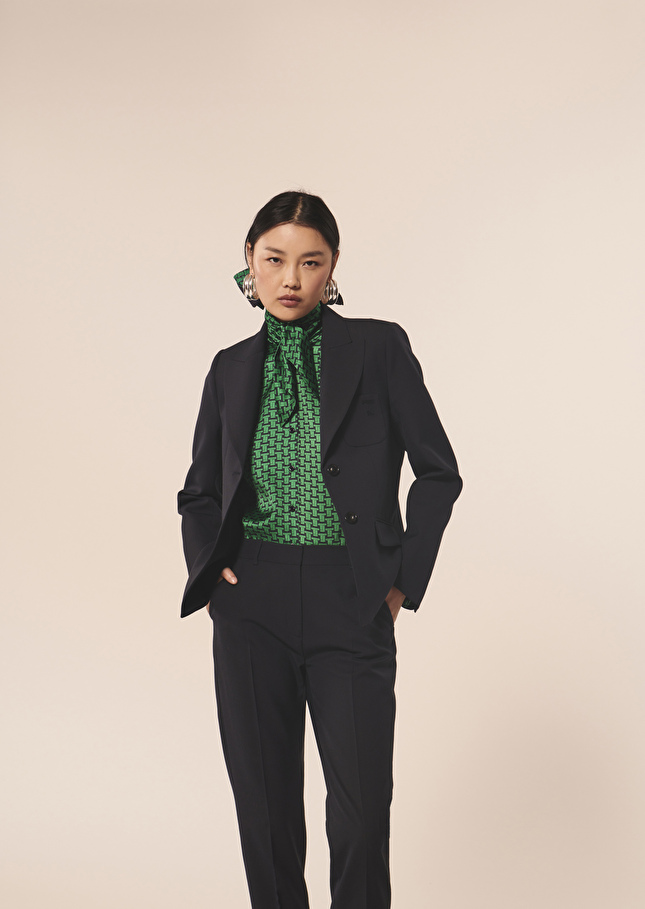Veste Vannybleu nuit en laine froide