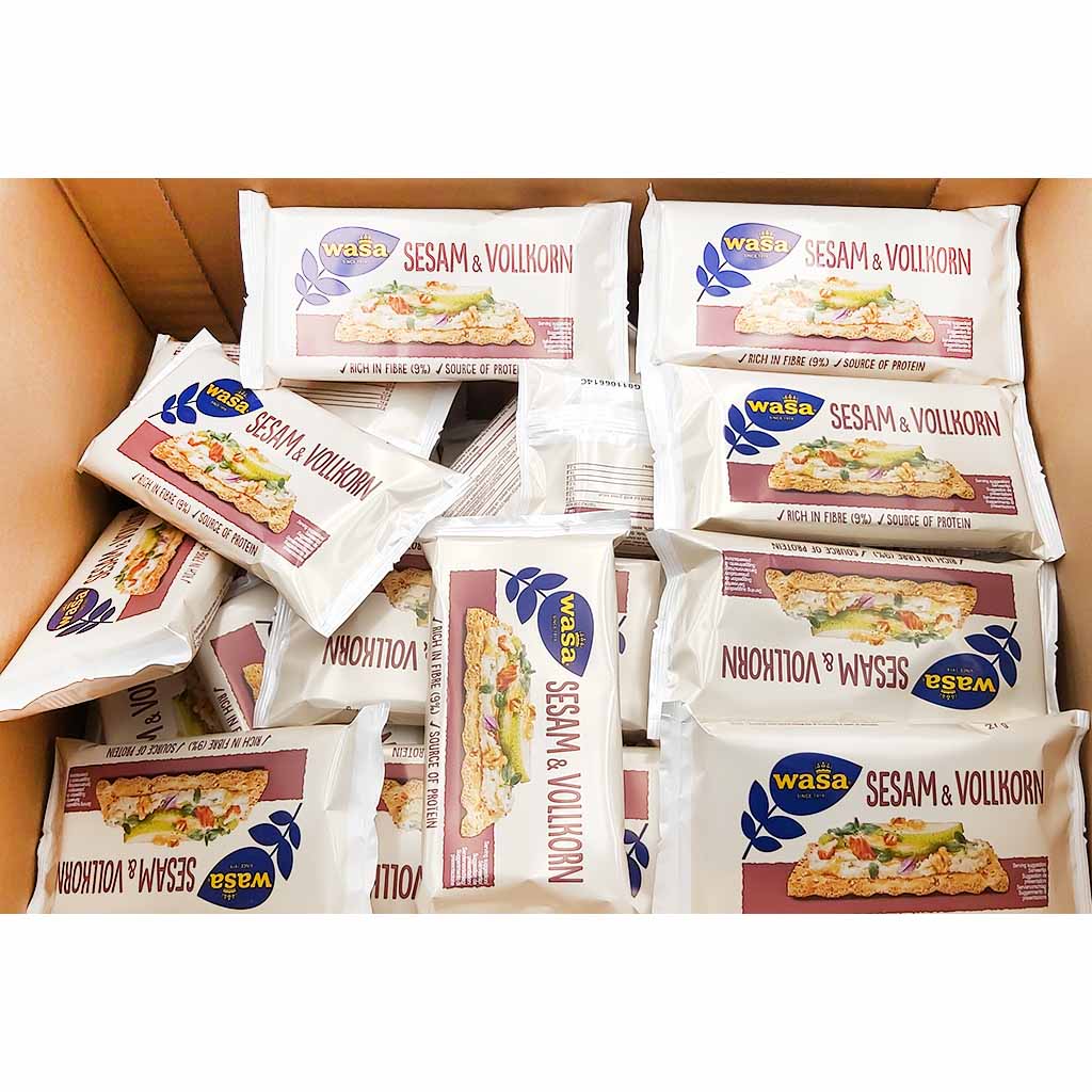 Wasa Knäckebrot Sesam & Vollkorn 60x27g Kiste 1,62 kg MHD:30.4.25