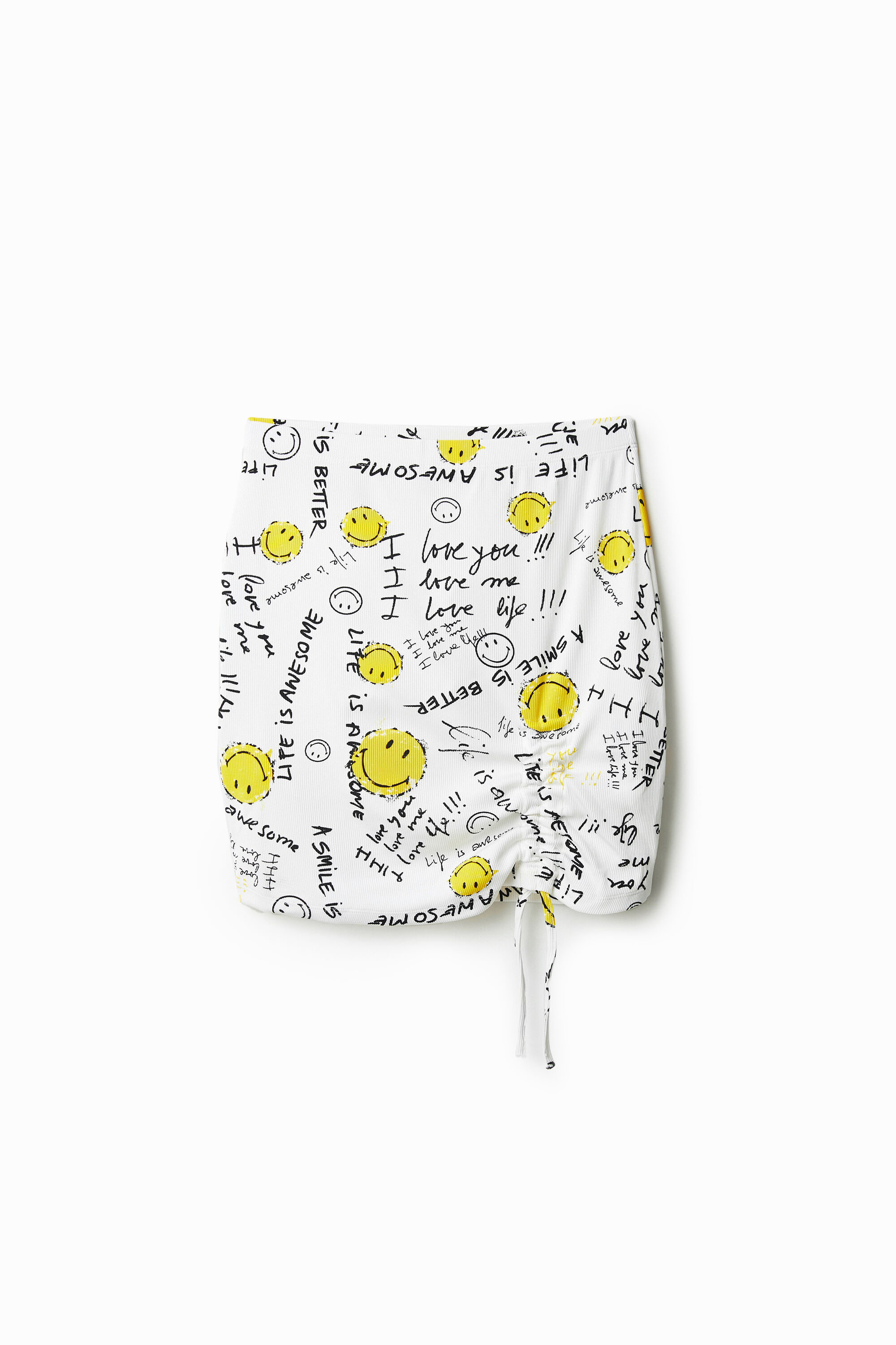 Mini-jupe ajustée Smiley