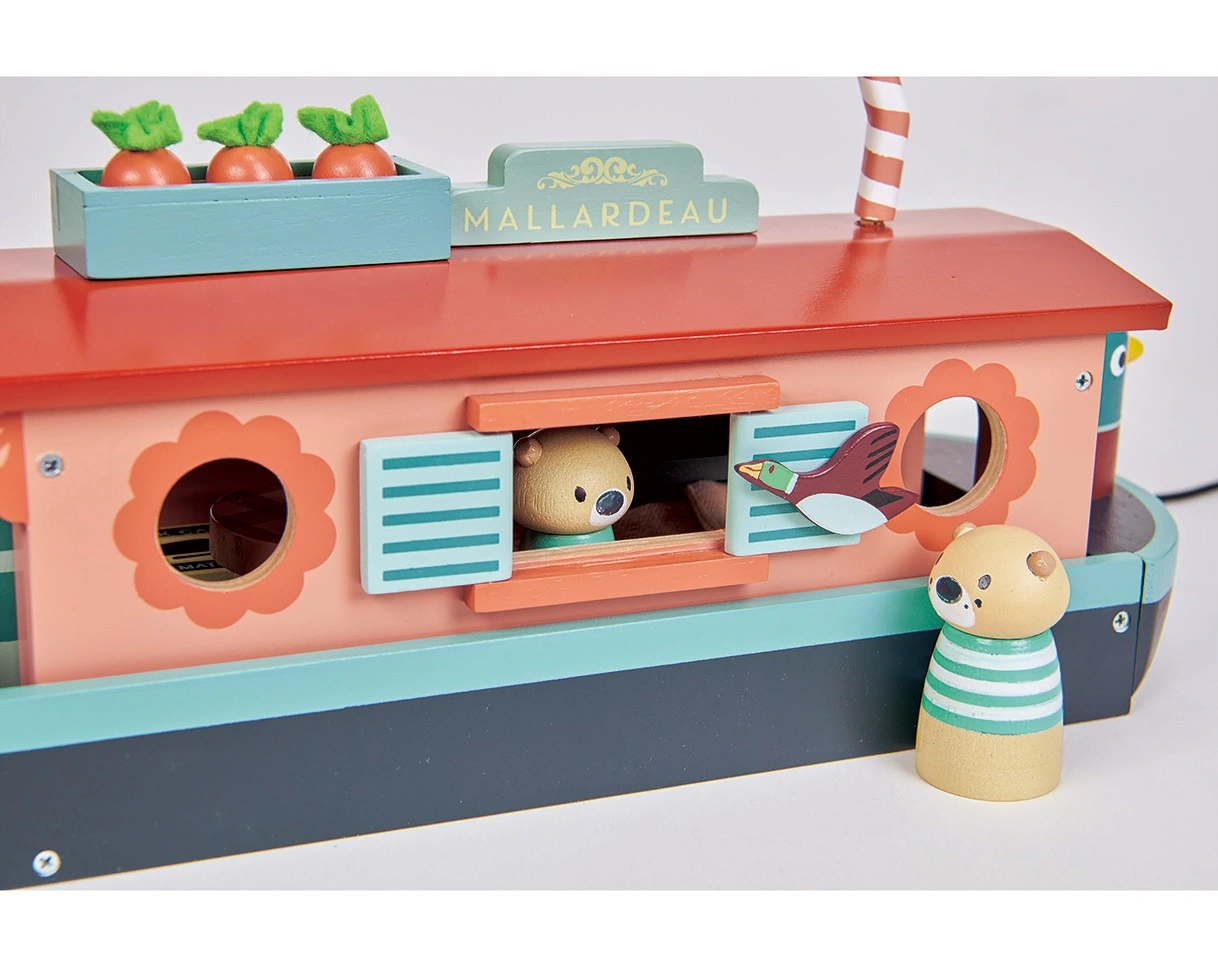 Spielfiguren-Set HAUSBOOT aus Holz
