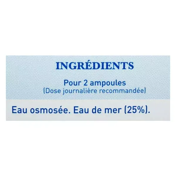 Fitoform L'Isotonique Eau de Mer 30 ampoules
