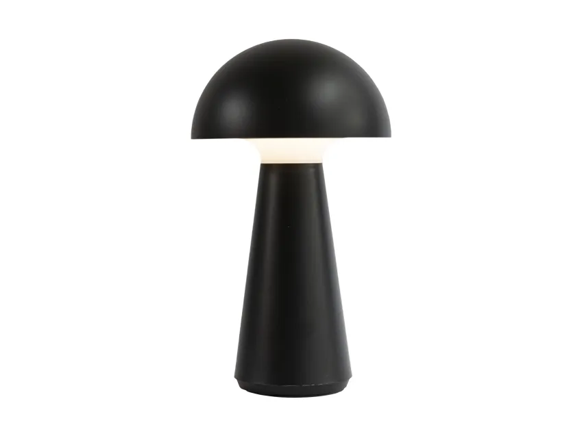 Sirius Sam Genopladelig Lampe - Sort - H 28 cm