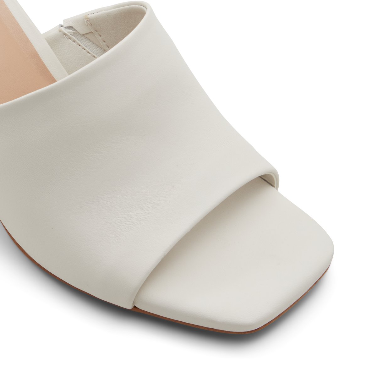 ALDO-Harans-l-Mules Sandales - Talon bloc - Blanc/Oss