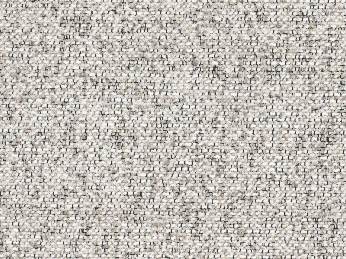Pouf en tissu texturé gris clair MONELIA