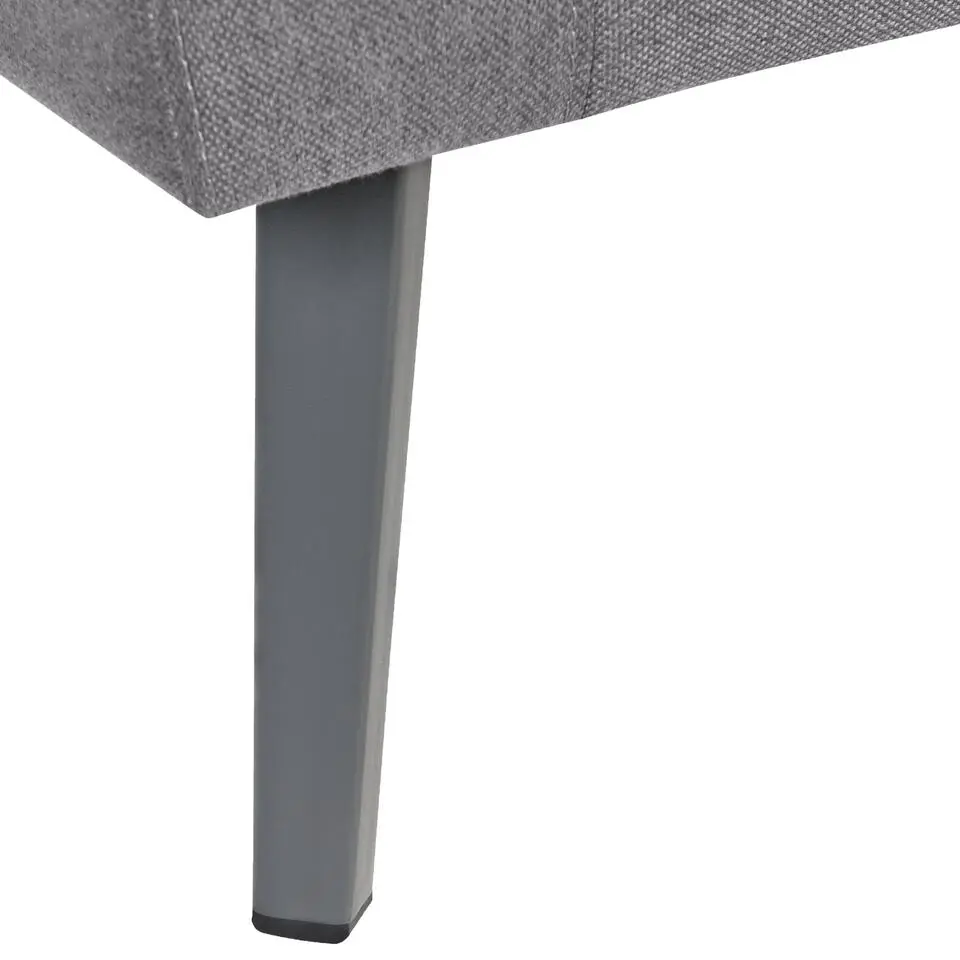 LORETELLO - Loungebank 3-zits - Grijs - Links - Polyester