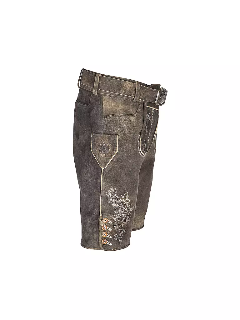 GWEIH & SILK Lederhose BORIS braun